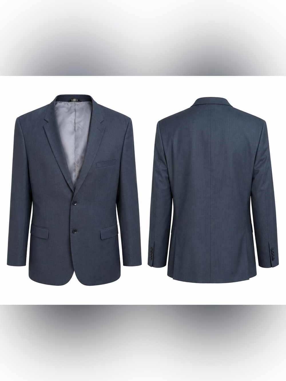 Caravelli Collezione Men’s Sport Coat Blazer Gray 2 Button Wool Blend 48R